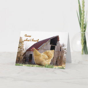 Gold Hen and Old Barn - customize any place Kaart