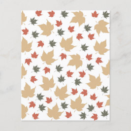 Gold Herfst- en bladpatroonpapier in de herfst