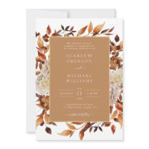 Gold Herfst Floral Wedding