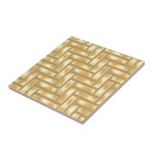 Gold Herringbone Tegeltje (Zijkant)