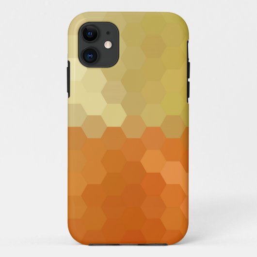 Gold Hexagon Abstracte kunst Case-Mate iPhone Case (Achterkant)