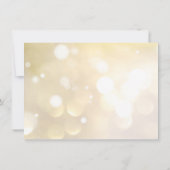 Gold High Heel Champagne Vakantie Feest Kaart (Achterkant)