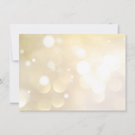 Gold High Heel Champagne Vakantie Feest Kaart (Achterkant)