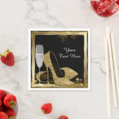 Gold High Hiel Birthday Party Servetten (Insitu)