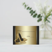 Gold High-Hiel Table Seating Kaarten Plaatskaartje (Staand voorkant)