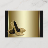 Gold High-Hiel Table Seating Kaarten Plaatskaartje (Achterkant)