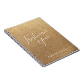 Gold High School Freshman Year Jouw naam Notitiebo Notitieboek (Rechterzijde)