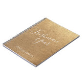 Gold High School Freshman Year Jouw naam Notitiebo Notitieboek (Linkerzijde)