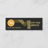 Gold Highway Taxi Route Transportation Mini Visitekaartje (Voorkant)