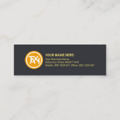 Gold Highway Taxi Route Transportation Mini Visitekaartje (Achterkant)