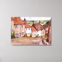 Gold Hill Shaftesbury Canvas Print