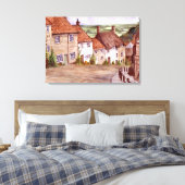 Gold Hill Shaftesbury Canvas Print (Insitu (Slaapkamer))