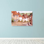 Gold Hill Shaftesbury Canvas Print (Insitu (Houten vloer))
