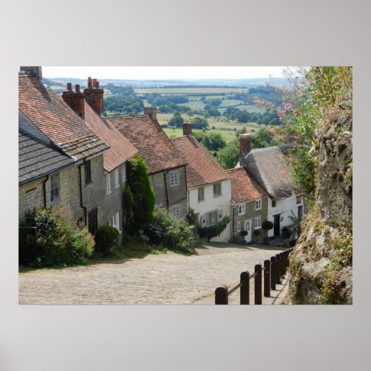 Gold Hill, Shaftesbury, Dorset, Engeland Poster (Voorkant)
