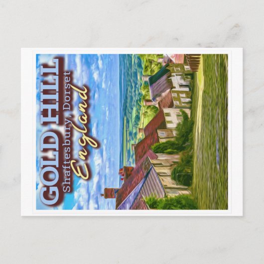 GOLD HILL - SHAFTESBURY - DORSET ENGLAND BRIEFKAART (Voorkant)