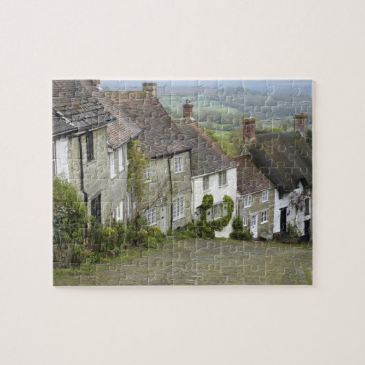 Gold Hill, Shaftesbury, Dorset, England, Verenigd  Legpuzzel (Horizontaal)