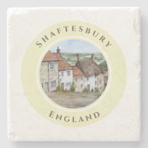 Gold Hill Shaftesbury Dorset England Waterverf