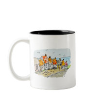 Gold Hill, Shaftesbury Watercolor