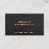 Gold Hoefijzer Equestrian Horse Farrier Service Visitekaartje (Achterkant)