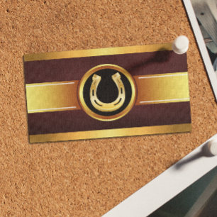 Gold Hoefijzer Equine Care Visitekaartje