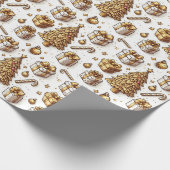 Gold Holiday Cadeaupapier (Hoek)
