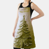 Gold Holiday Christmas Tree Schort (Insitu)