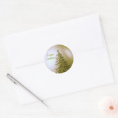 Gold Holiday Christmas Tree Sticker (Envelop)