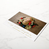 Gold Holiday Fotokerstfeest aankondiging (Gedraaid)