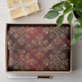 Gold Holiday - kerstmis - Ontlegant Damask Tissuepapier (Geschenk)