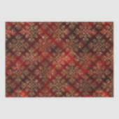 Gold Holiday - kerstmis - Ontlegant Damask Tissuepapier (Voorkant)