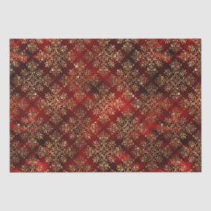 Gold Holiday - kerstmis - Ontlegant Damask Tissuepapier