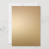 Gold Holiday Party Festive Christmas Wreath  Kaart (Achterkant)