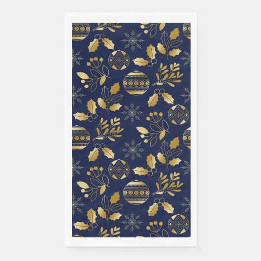 Gold Holiday Pattern Servet (Voorkant)