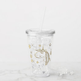 Gold Holiday Season Vibe Acryl Drinkbeker