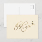 Gold Holiday Season Vibe Briefkaart (Voorkant / Achterkant)