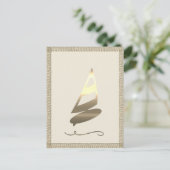 Gold Holiday Season Vibe Briefkaart (Staand voorkant)