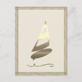 Gold Holiday Season Vibe Briefkaart