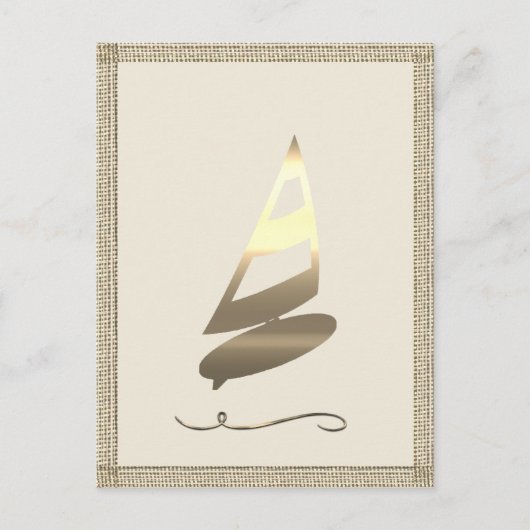 Gold Holiday Season Vibe Briefkaart (Voorkant)