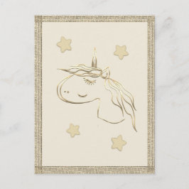 Gold Holiday Season Vibe Briefkaart