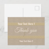 Gold Holiday Season Vibe Briefkaart (Voorkant / Achterkant)