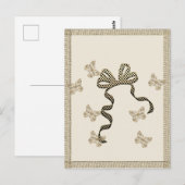 Gold Holiday Season Vibe Briefkaart (Voorkant / Achterkant)