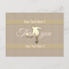 Gold Holiday Season Vibe Briefkaart