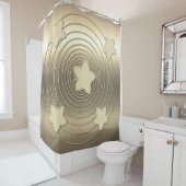 Gold Holiday Season Vibe Douchegordijn (In situ)