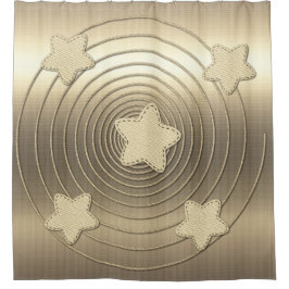 Gold Holiday Season Vibe Douchegordijn