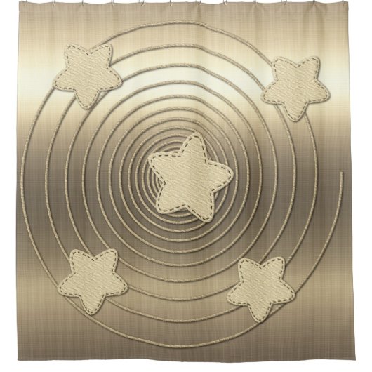 Gold Holiday Season Vibe Douchegordijn (Voorkant)