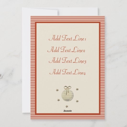 Gold Holiday Season Vibe Feestdagenkaart (Achterkant)