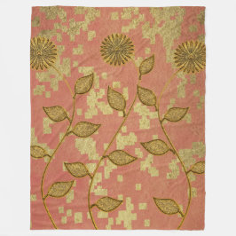 Gold Holiday Season Vibe Fleece Deken