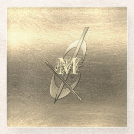 Gold Holiday Season Vibe Glazen Onderzetter