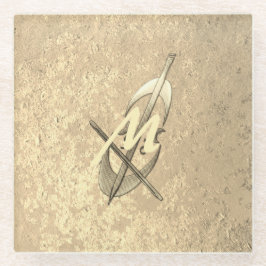 Gold Holiday Season Vibe Glazen Onderzetter