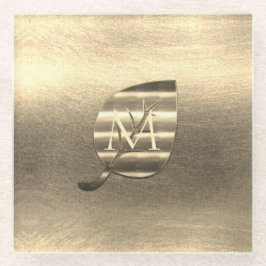 Gold Holiday Season Vibe Glazen Onderzetter